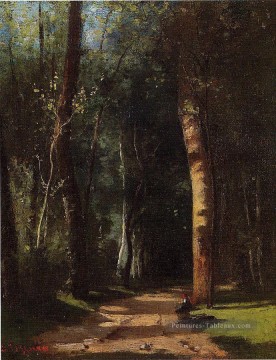  bois - dans les bois Camille Pissarro paysage